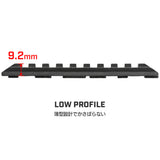 【MP製】 M-LOK & KEYMOD 両方対応 20mm レイルセクション 6種6枚セット (3 / 5 / 7 / 9 / 11 / 13スロット) 取付ナット付 樹脂製 / MP02013