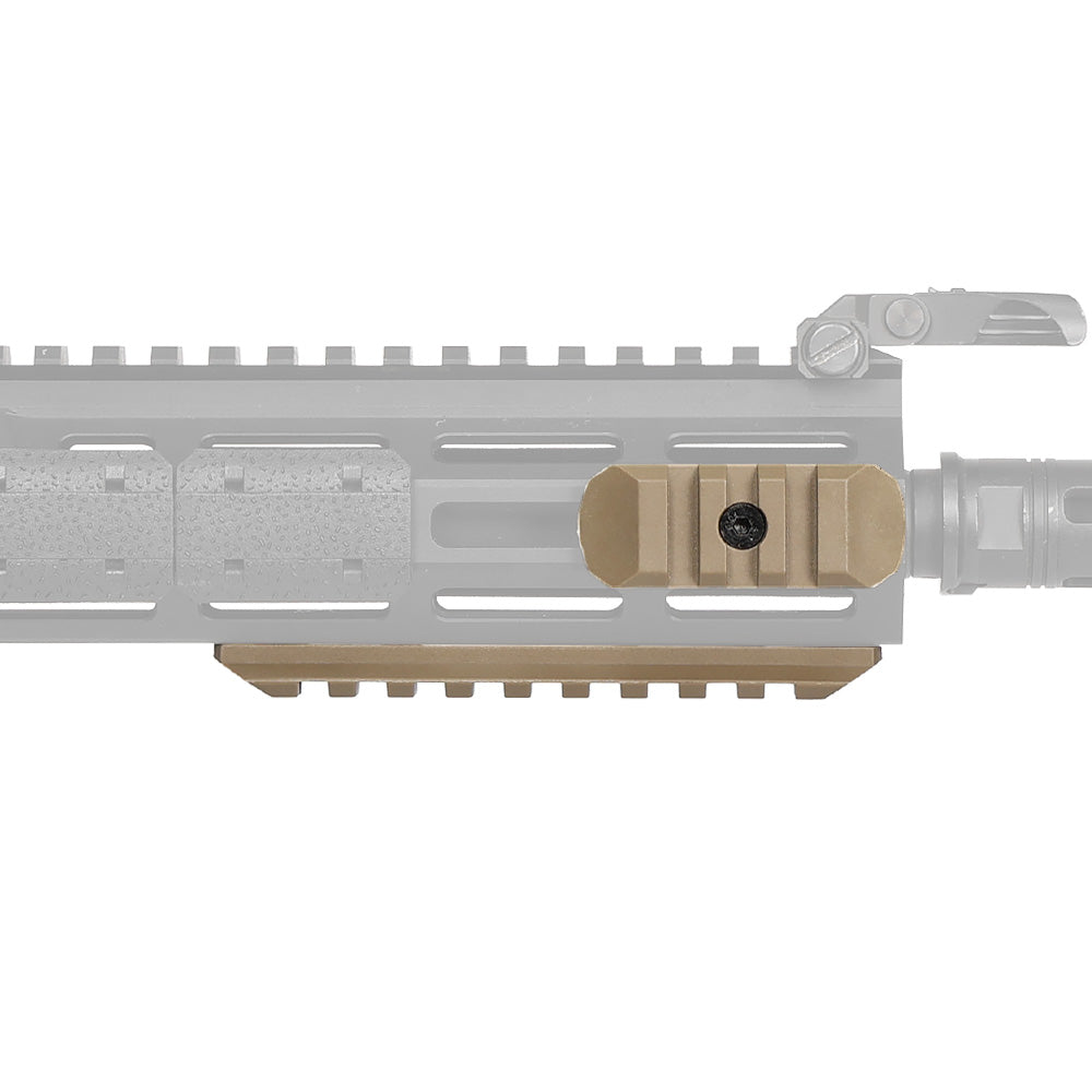 MP製】 M-LOK & KEYMOD 両方対応 20mm レイルセクション 6種6枚セット