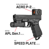 【MP製】 グロックシリーズ対応 MAGPULタイプ SPEED PLATE スピードプレート マガジンバンパー 樹脂&硬質ゴム製 / MP04009-BK