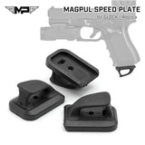 【MP製】 グロックシリーズ対応 MAGPULタイプ SPEED PLATE スピードプレート マガジンバンパー 樹脂&硬質ゴム製 / MP04009-BK