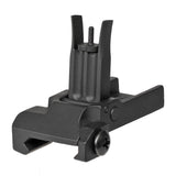 【 E&C 製 】 20mmレール 対応 Knights Armament KAC M4 フォールディング フロントサイト レプリカ 上下ゼロイン可能 金属製 BUIS / BK ブラック