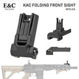 【 E&C 製 】 20mmレール 対応 Knights Armament KAC M4 フォールディング フロントサイト レプリカ 上下ゼロイン可能 金属製 BUIS / BK ブラック