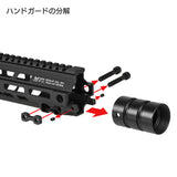 【 E&C 製 】M4 シリーズ対応 GEISSELE SMR Mk4 10" M-LOK ハンドガード レプリカ アルミ合金製 アナダイズド仕上げ