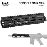 【 E&C 製 】M4 シリーズ対応 GEISSELE SMR Mk4 10" M-LOK ハンドガード レプリカ アルミ合金製 アナダイズド仕上げ