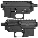 【 E&C 製 】 電動ガン QDメカボックス V2 対応 無刻印タイプ M4/M16 QDV2 アルミフレーム & 外装パーツ セット [ EC-MP128 ] メタルレシーバー アッパー ロアー