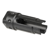 【 E&C 製 】 14mm逆ネジ 対応 Knights Armament KAC QDC 3Prong フラッシュハイダー レプリカ アルミ合金製 BK ブラック