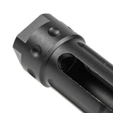 【 E&C 製 】 14mm逆ネジ 対応 Knights Armament KAC QDC 3Prong フラッシュハイダー レプリカ アルミ合金製 BK ブラック