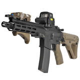 【 E&C 製 】 14mm 逆ネジ 対応 Knights Armament KAC M4QD フラッシュハイダー レプリカ アルミ合金製