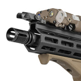 【 E&C 製 】 14mm 逆ネジ 対応 Knights Armament KAC M4QD フラッシュハイダー レプリカ アルミ合金製