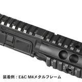 【 E&C 製 】 電動ガン M4/M16シリーズ 対応 SR16 RAS フロント コンバージョン キット (HOPチャンバー、インナーバレル付き） / BK ブラック