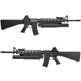 【 E&C 製 】 電動ガン M4/M16シリーズ 対応 M16A3 & M203 グレネードランチャー フロントコンバージョンキット (HOPチャンバー、インナーバレル付き） / BK ブラック