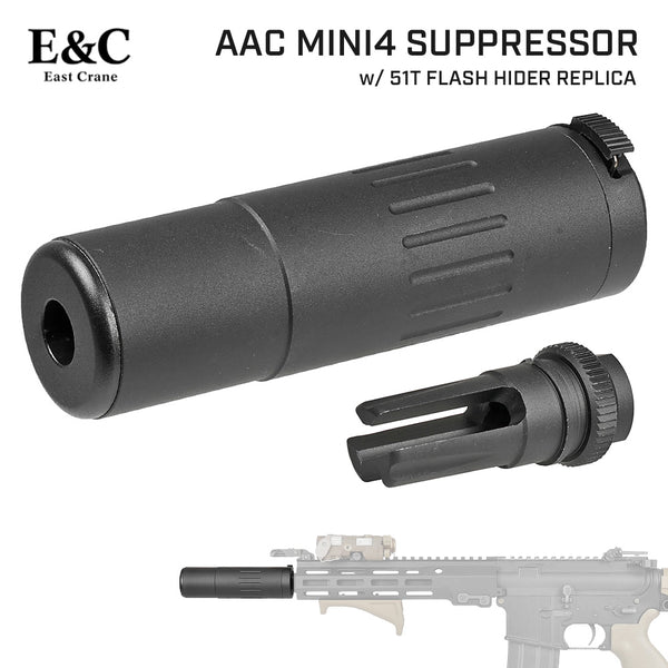 E&C 製 】 14mm 逆ネジ 対応 AAC Mini4 サプレッサー サイレンサー
