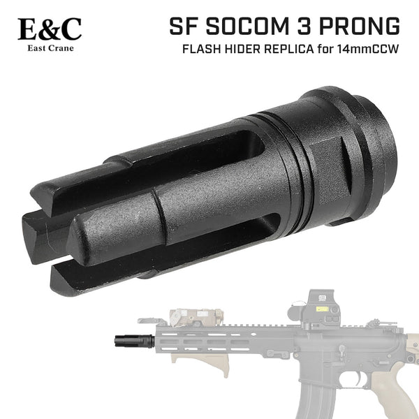 E&C 製 】 14mm 逆ネジ 対応 SUREFIRE SOCOM 3Prong フラッシュ