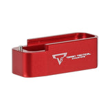 【 E&C 製 】M4 PMAGシリーズ対応 TTI マガジンエクステンション マガジンバンパー レプリカ CNCアルミ合金製 / RED レッド [MP183]