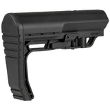 【 E&C 製 】 M4シリーズ対応 MFT BATTLELINK MINIMALIST カービンストック レプリカ 軽量ポリマー樹脂 QDスリングホール ＆ ラバーバットパッド付