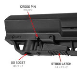 【 E&C 製 】 M4シリーズ対応 MFT BATTLELINK MINIMALIST カービンストック レプリカ 軽量ポリマー樹脂 QDスリングホール ＆ ラバーバットパッド付