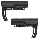 【 E&C 製 】 M4シリーズ対応 MFT BATTLELINK MINIMALIST カービンストック レプリカ 軽量ポリマー樹脂 QDスリングホール ＆ ラバーバットパッド付