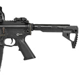 【 E&C 製 】電動ガン M4 / M16 シリーズ対応 SI ピットストック & レシーバーエクステンション セット レプリカ CNCアルミ合金製 BK ブラック