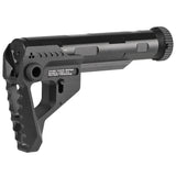 【 E&C 製 】電動ガン M4 / M16 シリーズ対応 SI ピットストック & レシーバーエクステンション セット レプリカ CNCアルミ合金製 BK ブラック