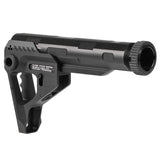 【 E&C 製 】電動ガン M4 / M16 シリーズ対応 SI ピットストック & レシーバーエクステンション セット レプリカ CNCアルミ合金製 BK ブラック