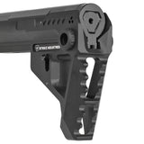【 E&C 製 】電動ガン M4 / M16 シリーズ対応 SI ピットストック & レシーバーエクステンション セット レプリカ CNCアルミ合金製 BK ブラック