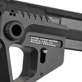 【 E&C 製 】電動ガン M4 / M16 シリーズ対応 SI ピットストック & レシーバーエクステンション セット レプリカ CNCアルミ合金製 BK ブラック