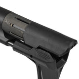 【 E&C 製 】電動ガン M4 シリーズ対応 SI PDW スタビライザー ブレース レプリカ 複合素材 (スチール/アルミ/樹脂/ゴム) / BK ブラック