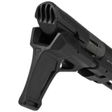 【 E&C 製 】電動ガン M4 シリーズ対応 SI PDW スタビライザー ブレース レプリカ 複合素材 (スチール/アルミ/樹脂/ゴム) / BK ブラック
