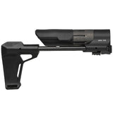 【 E&C 製 】電動ガン M4 シリーズ対応 SI PDW スタビライザー ブレース レプリカ 複合素材 (スチール/アルミ/樹脂/ゴム) / BK ブラック