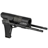 【 E&C 製 】電動ガン M4 シリーズ対応 SI PDW スタビライザー ブレース レプリカ 複合素材 (スチール/アルミ/樹脂/ゴム) / BK ブラック