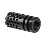【 E&C 製 】 14mm逆ネジ 対応 SLR Synergy Mini Comp 5.56 コンペンセイター レプリカ アルミ合金製 / BK ブラック