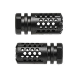 【 E&C 製 】 14mm逆ネジ 対応 SLR Synergy Mini Comp 5.56 コンペンセイター レプリカ アルミ合金製 / BK ブラック