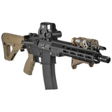 【 E&C 製 】 14mm逆ネジ 対応 SLR Synergy Mini Comp 5.56 コンペンセイター レプリカ アルミ合金製 / BK ブラック