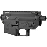 【 E&C 製 】 電動ガン M4シリーズ 対応 TTI TR-1 メタルフレーム & 外装パーツ セット リアル刻印入り アルミ合金製 メタルレシーバー アッパー ロアー