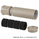 【 5KU 製 】14mm逆ネジ対応 KAC QDC/CRS-PRT サプレッサー ＆ シュラウド レプリカセット アルミ合金製 ハードアナダイズド仕上げ