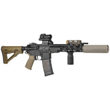 【 5KU 製 】14mm逆ネジ対応 KAC QDC/CRS-PRT サプレッサー ＆ シュラウド レプリカセット アルミ合金製 ハードアナダイズド仕上げ