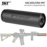【 5KU 製 】14mm逆ネジ対応 KAC QDC/CRS-PRT サプレッサー ＆ シュラウド レプリカセット アルミ合金製 ハードアナダイズド仕上げ