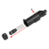 【 E&C 製 】ハイキャパ5.1 シリーズ用 ローディングノズル 内部パーツセット (樹脂フローバルブ、スプリング、バルブストッパー付き）ポリマー製