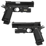 【 E&C 製 】 GBB ハイキャパ シリーズ対応 メタル アウターバレル 11mm正ネジ(メス)搭載 亜鉛合金製 ステンレスシルバー