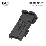 【 E&C 製 】 GBB ハイキャパ5.1 シリーズ対応 リアサイト 亜鉛合金製
