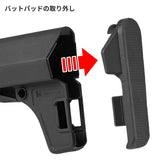 【 PTS 製 】 M4/HK416シリーズ対応 EPS-2 Enhanced Polymer Stock バッテリー収納可 デュポン強化ポリマー BK DE