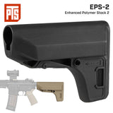 【 PTS 製 】 M4/HK416シリーズ対応 EPS-2 Enhanced Polymer Stock バッテリー収納可 デュポン強化ポリマー BK DE