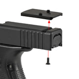 ★大光量レティクル搭載 2025ver★【 Holy Warrior 製 】Trijicon RMR ドットサイト アルミニウム合金製 マウント2種 セット / BK(ブラック)