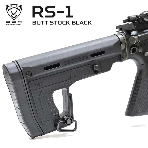 【 APS 製 】 RS-1 ライフルストック Gen.2 バッテリー収納可 M4ストック BK ブラック [ EE070 ] – エアガン市場 本店