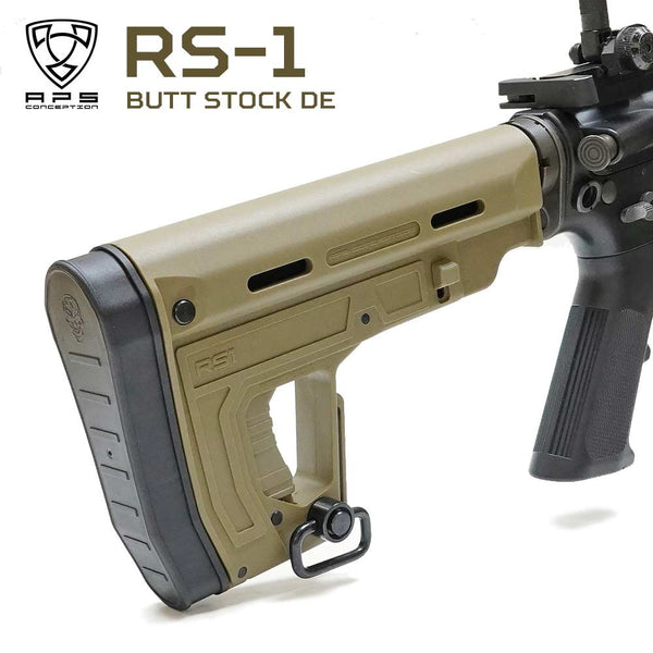 【 APS 製 】 RS-1 ライフルストック Gen.2 バッテリー収納可 M4ストック DE ダークアース [ EE071 ] – エアガン市場  本店