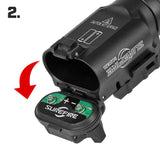 【 SOTAC製 】 SUREFIRE X300V IR ハンドガンライト レプリカ ウェポンライト 高光度ホワイトLED & IR(赤外線) 搭載 リアル刻印入 アルマイト仕上げ