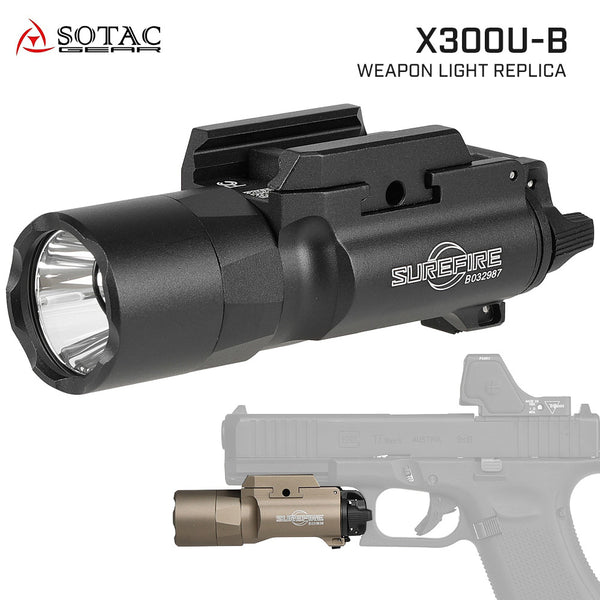 実物 SUREFIRE X300U-B ウェポンライト BK SOTAC製 】 SUREFIRE X300U-B ULTRA ハンドガンライト レプリカ