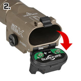 【 SOTAC製 】 SUREFIRE X300U-B ULTRA ハンドガンライト レプリカ ハンドガン タクティカルライト 高光度ホワイトLED搭載 リアル刻印入 アルマイト仕上げ