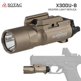 【 SOTAC製 】 SUREFIRE X300U-B ULTRA ハンドガンライト レプリカ ハンドガン タクティカルライト 高光度ホワイトLED搭載 リアル刻印入 アルマイト仕上げ