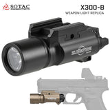 【 SOTAC製 】 SUREFIRE X300-B ハンドガンライト レプリカ ハンドガン タクティカルライト 高光度ホワイトLED搭載 リアル刻印入 アルマイト仕上げ